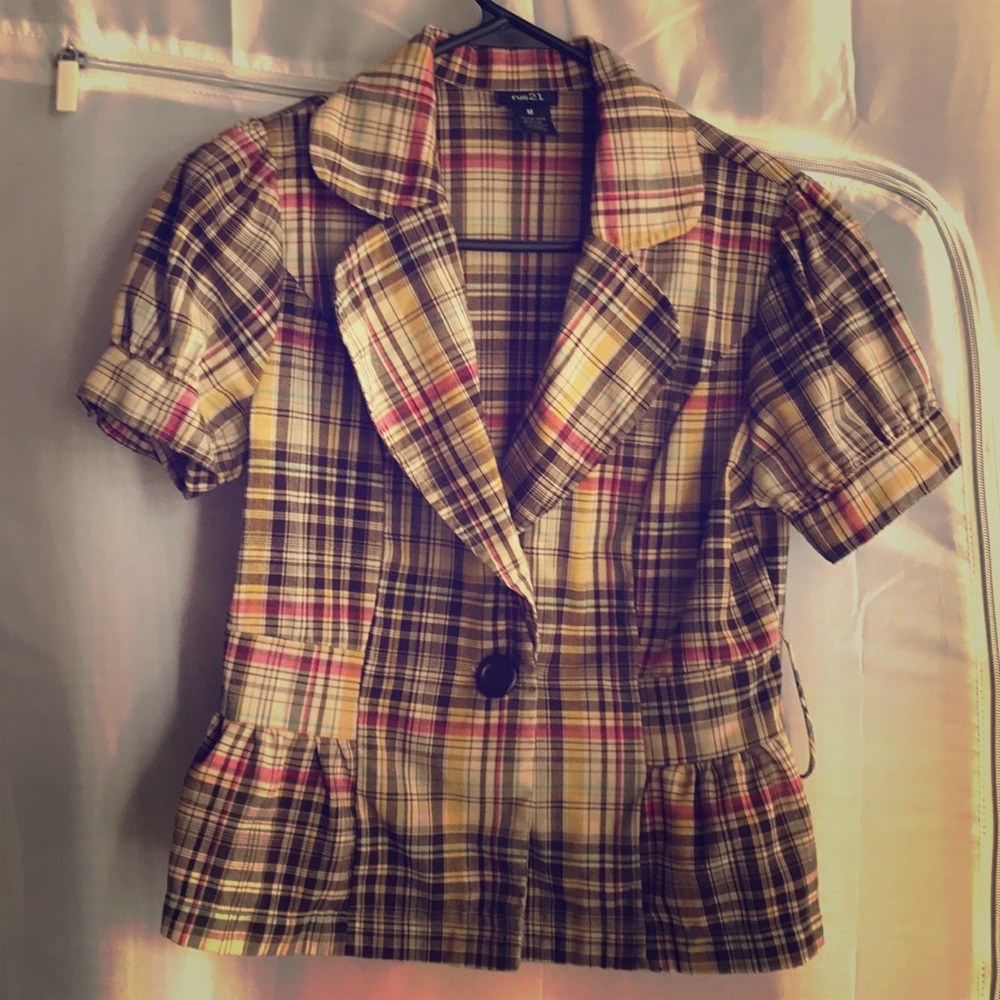 Rue 21 Plaid Jacket